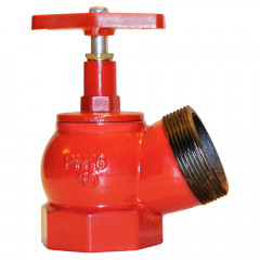 Клапан ПК-50 муфта/цапка чугун угловой 125⁰