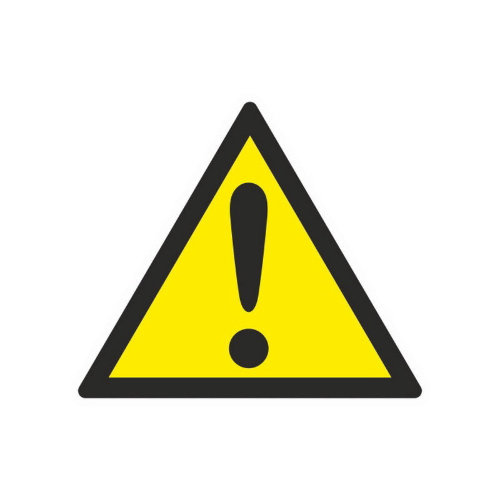 Знак безопасности Внимание. Опасность (прочие опасности) W09 (200х200 мм, пленка ПВХ)