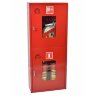 Укомплектованный пожарный шкаф ШПК-320 (шкаф, рукав пожарный, клапан, огнетушители ОП-8 х2)