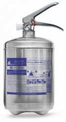 Огнетушитель порошковый ОП-4 (з) АВСЕ МИГ в корпусе из нержавеющей стали, Пожтехника